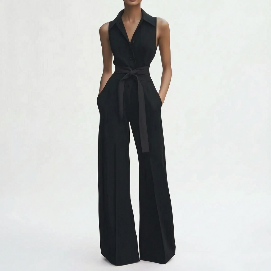Celeria  - Elegant Wide-Leg Women's Jumpsuit Office Meetings