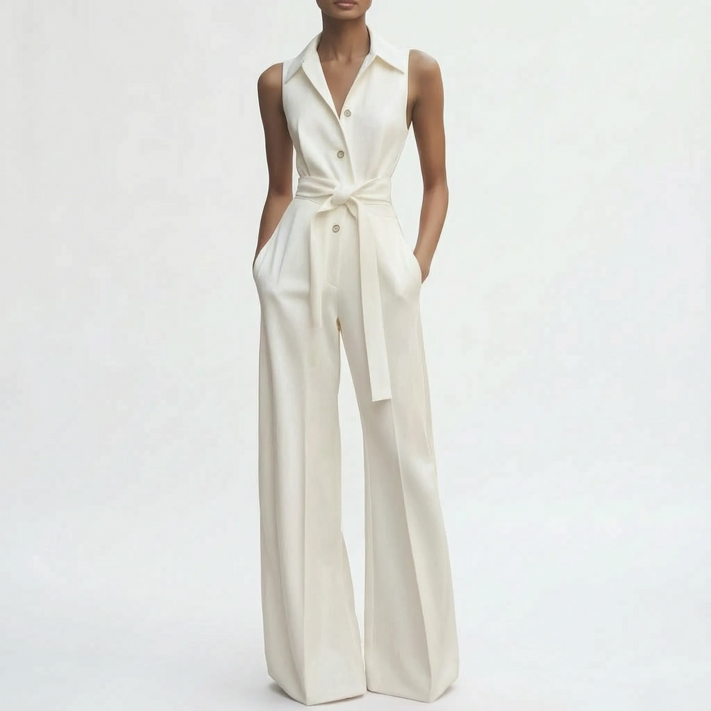 Celeria  - Elegant Wide-Leg Women's Jumpsuit Office Meetings
