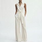 Celeria  - Elegant Wide-Leg Women's Jumpsuit Office Meetings