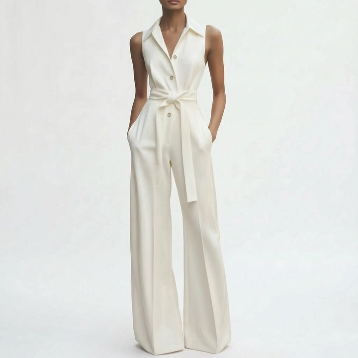 Celeria  - Elegant Wide-Leg Women's Jumpsuit Office Meetings