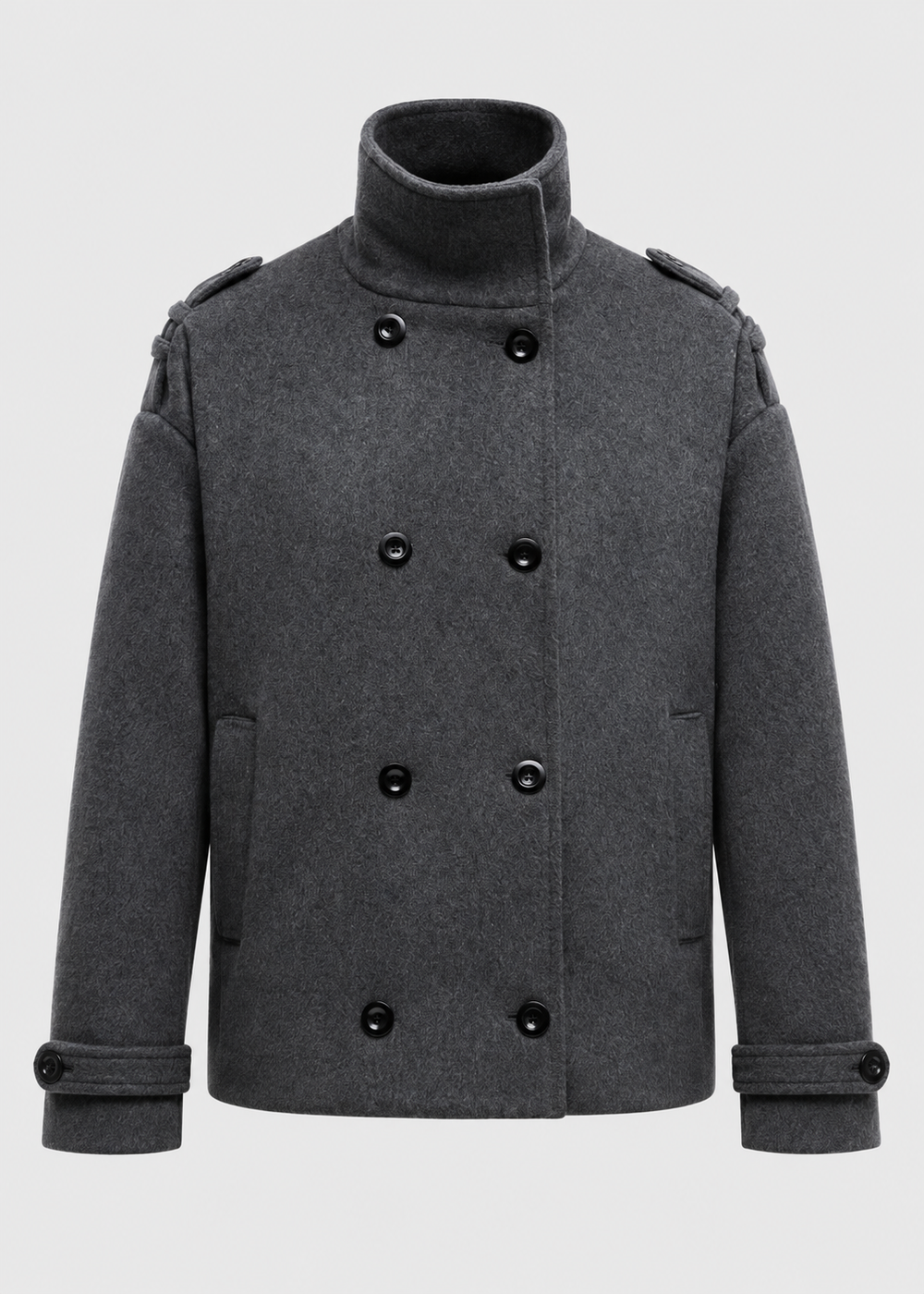 Men's Oversized Double-Breasted Peacoat