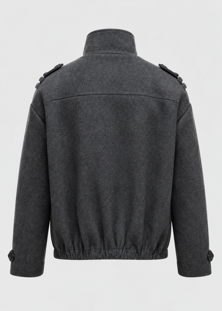 Men's Oversized Double-Breasted Peacoat