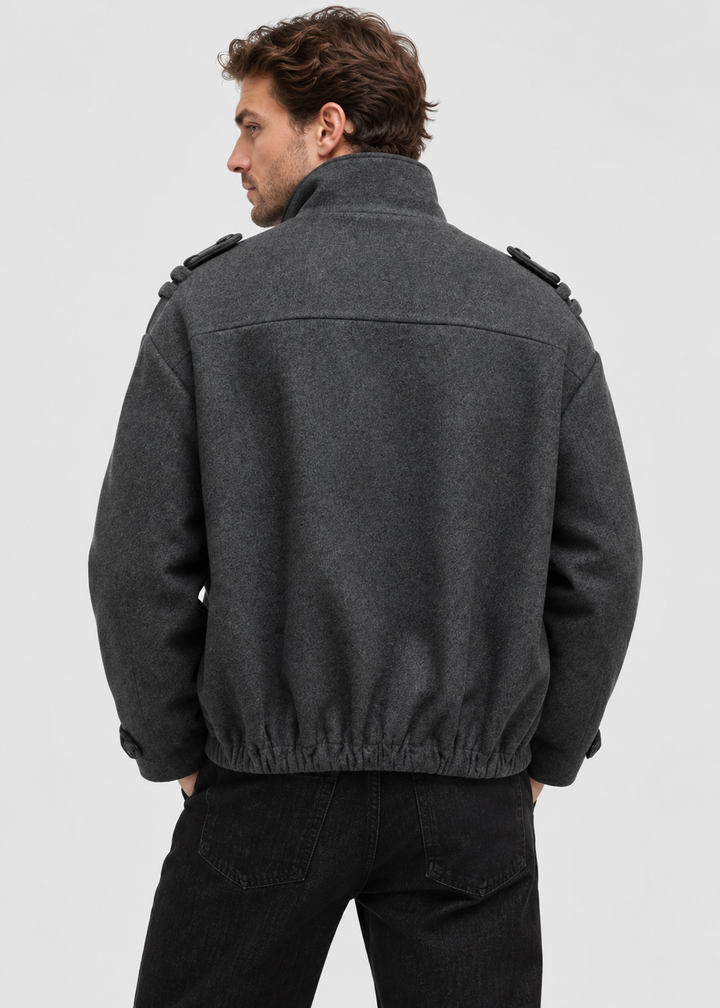 Men's Oversized Double-Breasted Peacoat