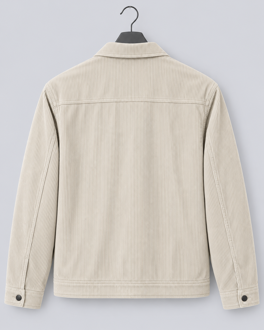 Men's corduroy overshirt jacket with a button front and chest pockets