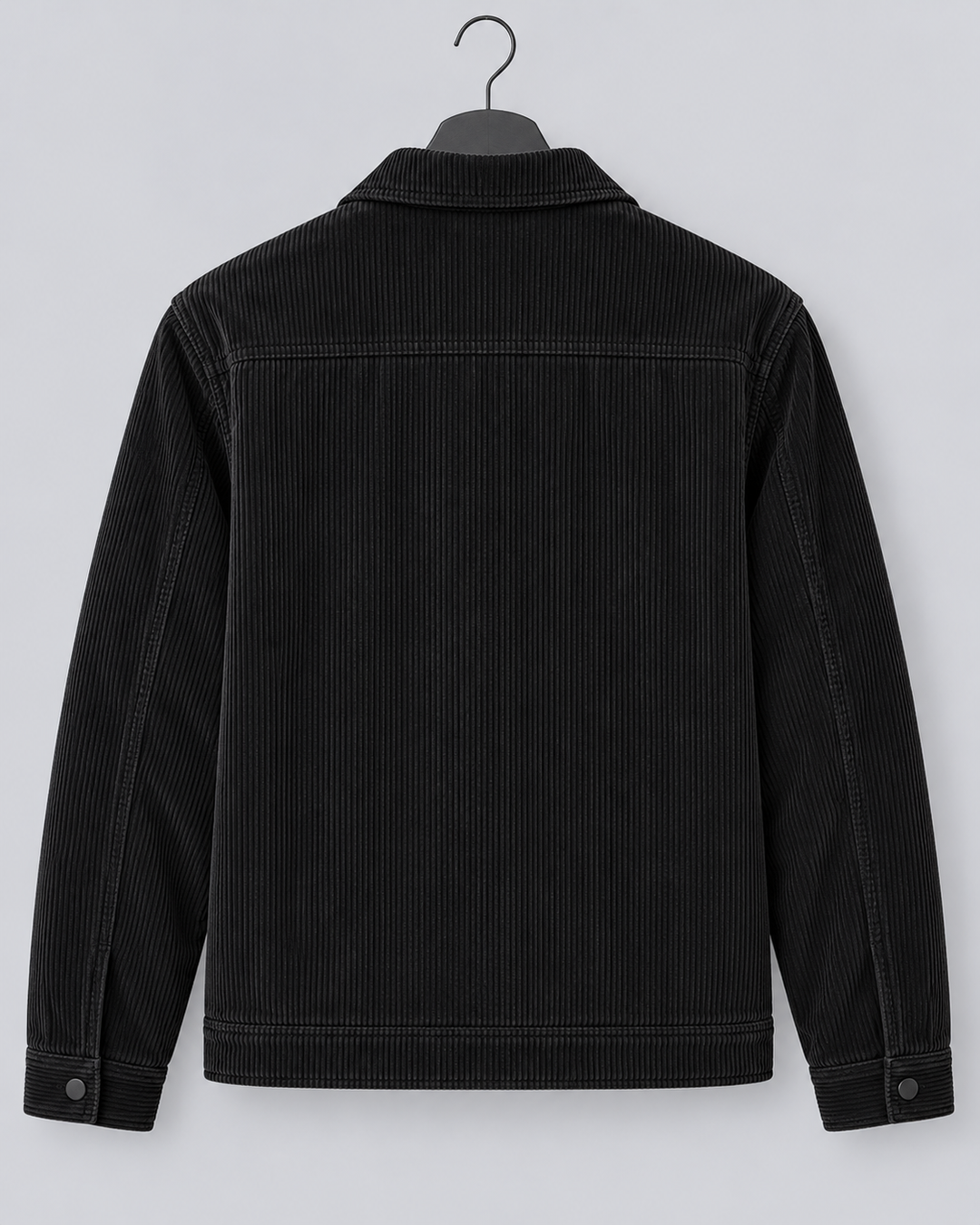 Men's corduroy overshirt jacket with a button front and chest pockets
