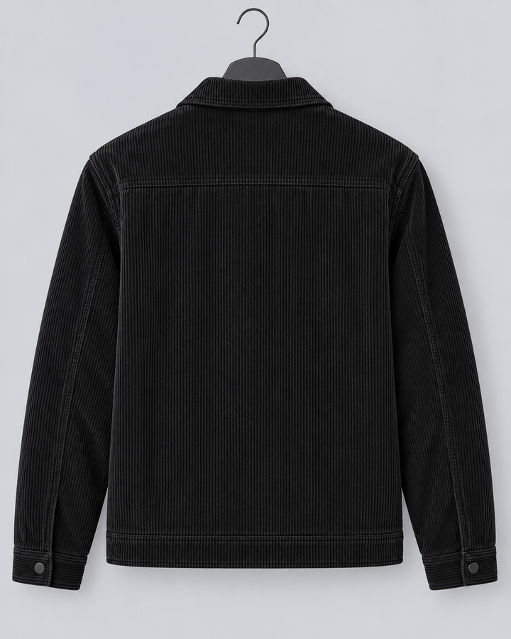 Men's corduroy overshirt jacket with a button front and chest pockets