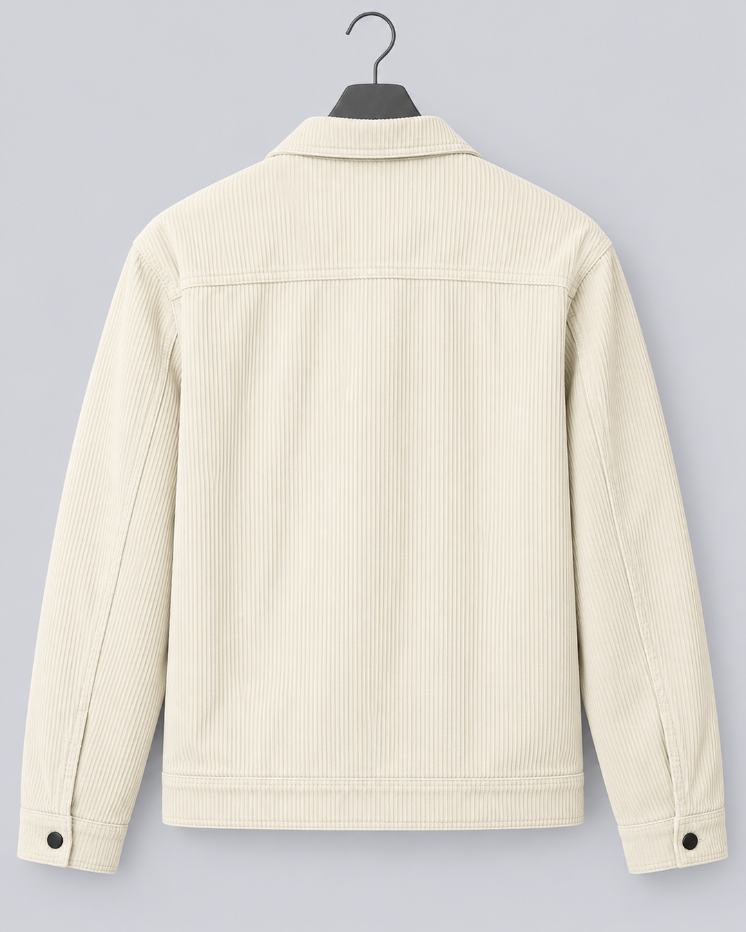 Men's corduroy overshirt jacket with a button front and chest pockets