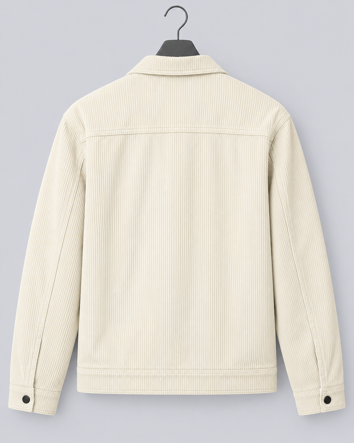 Men's corduroy overshirt jacket with a button front and chest pockets