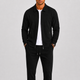 Men's zip tracksuit set with collared jacket and trousers