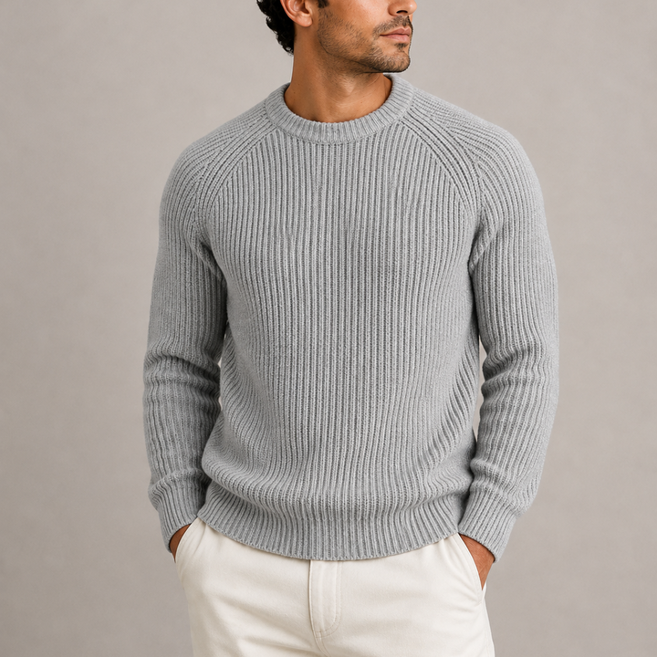 Men's Heavyweight Fisherman Rib Jumper
