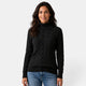 Women's cable-knit turtleneck jumper with long sleeves and ribbed trims