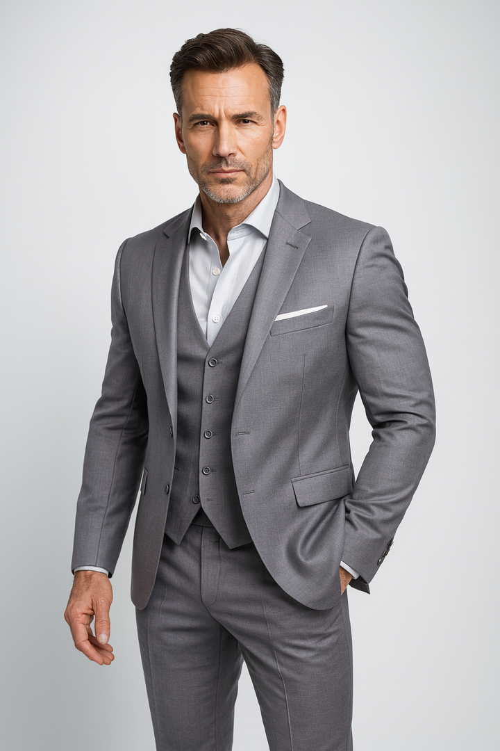 Men's Slim Fit Three-Piece Suit