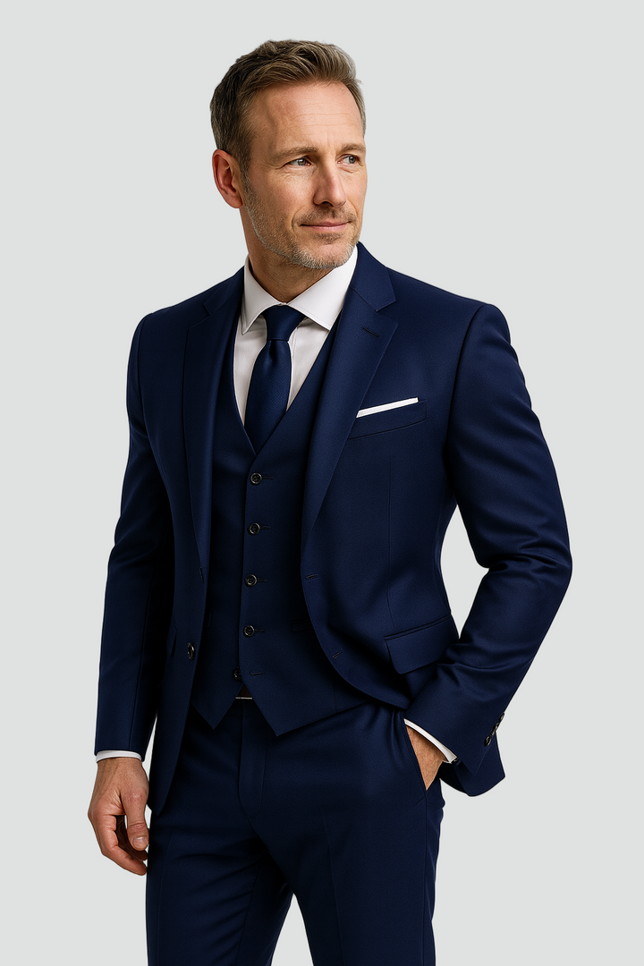 Men's Slim Fit Three-Piece Suit
