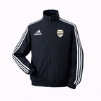Men's reversible Arsenal track jacket with black and abstract patterned sides