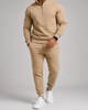Men's half zip sweatshirt and jogger tracksuit set