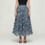 Circla  - A-Line 3D Polka Dot Midi Skirt Wedding Guest Outfits