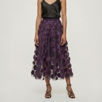 Circla  - A-Line 3D Polka Dot Midi Skirt Wedding Guest Outfits
