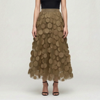 Circla  - A-Line 3D Polka Dot Midi Skirt Wedding Guest Outfits
