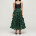 Circla  - A-Line 3D Polka Dot Midi Skirt Wedding Guest Outfits