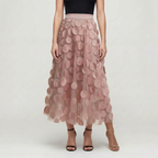 Circla  - A-Line 3D Polka Dot Midi Skirt Wedding Guest Outfits