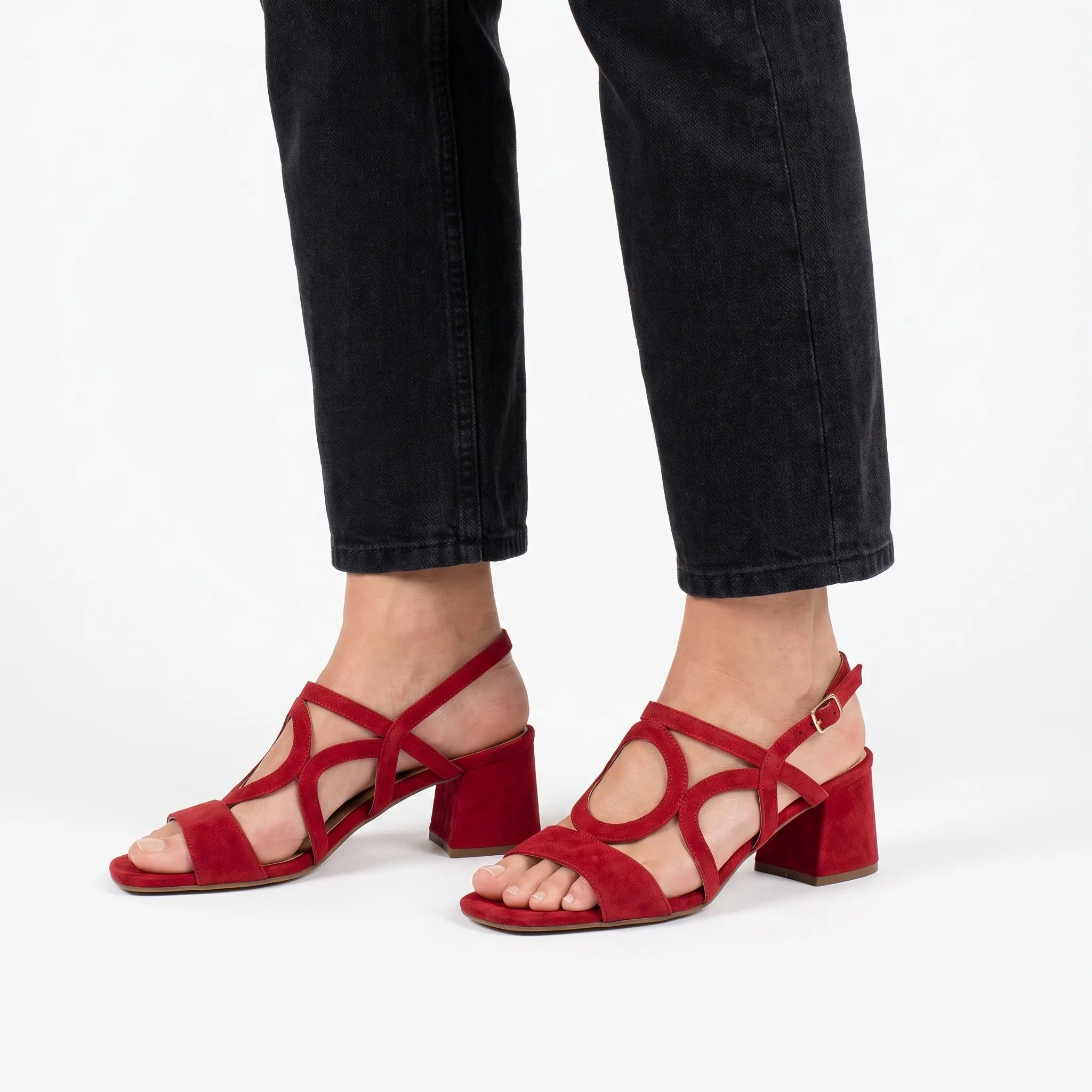 Ciroly  - Square Toe Block Heel Sandals Warm Weather Outings