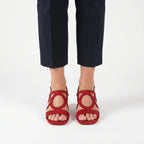 Ciroly  - Square Toe Block Heel Sandals Warm Weather Outings