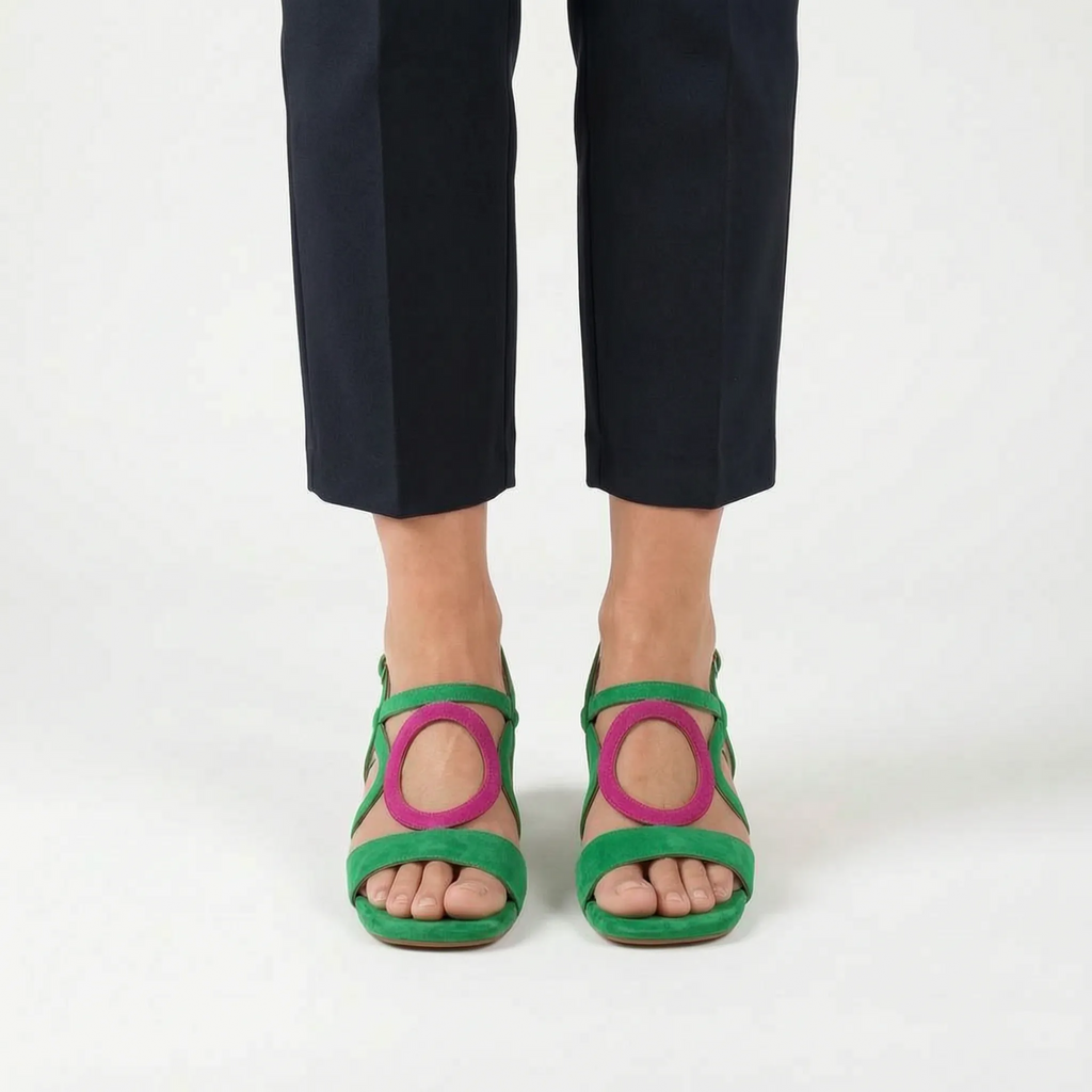 Ciroly  - Square Toe Block Heel Sandals Warm Weather Outings