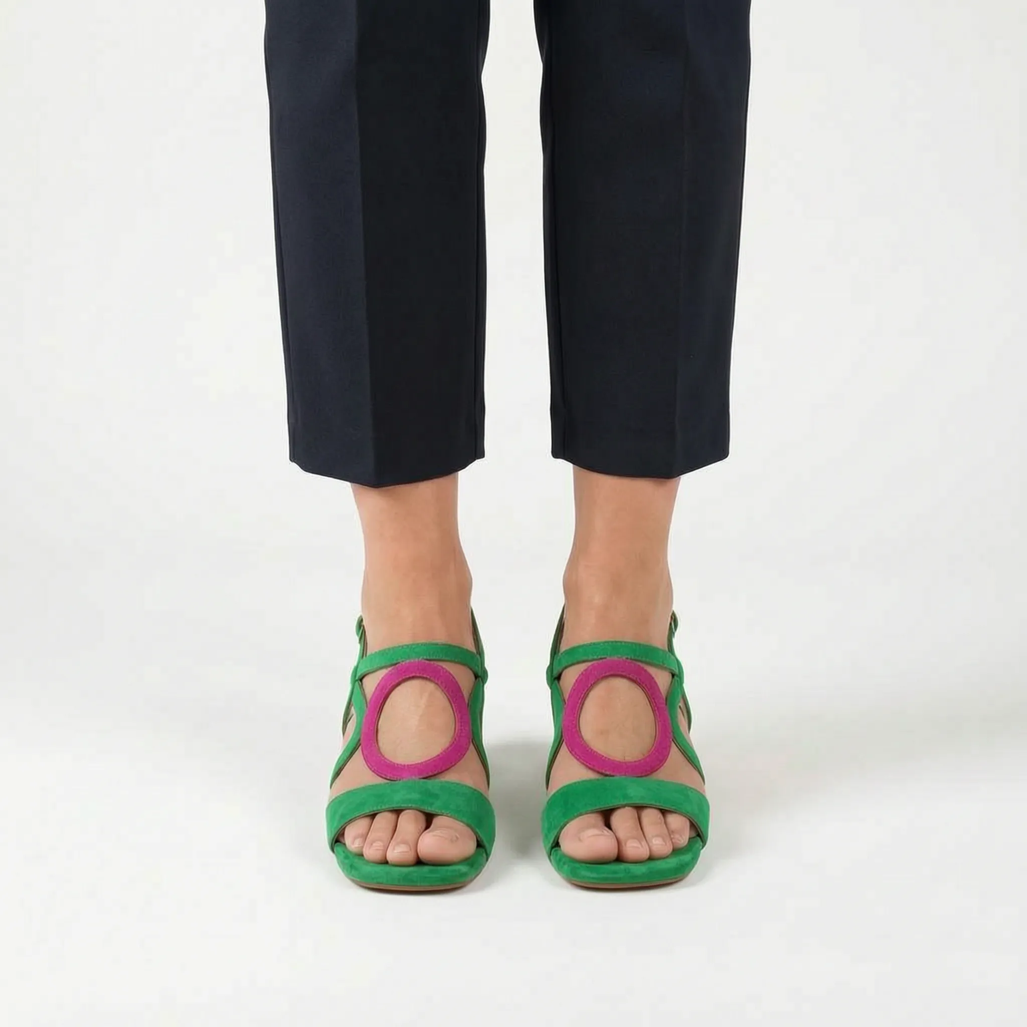 Ciroly  - Square Toe Block Heel Sandals Warm Weather Outings