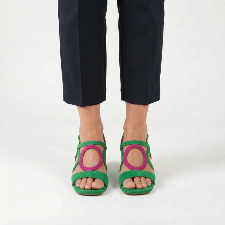Ciroly  - Square Toe Block Heel Sandals Warm Weather Outings
