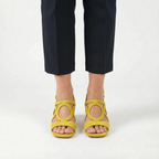 Ciroly  - Square Toe Block Heel Sandals Warm Weather Outings