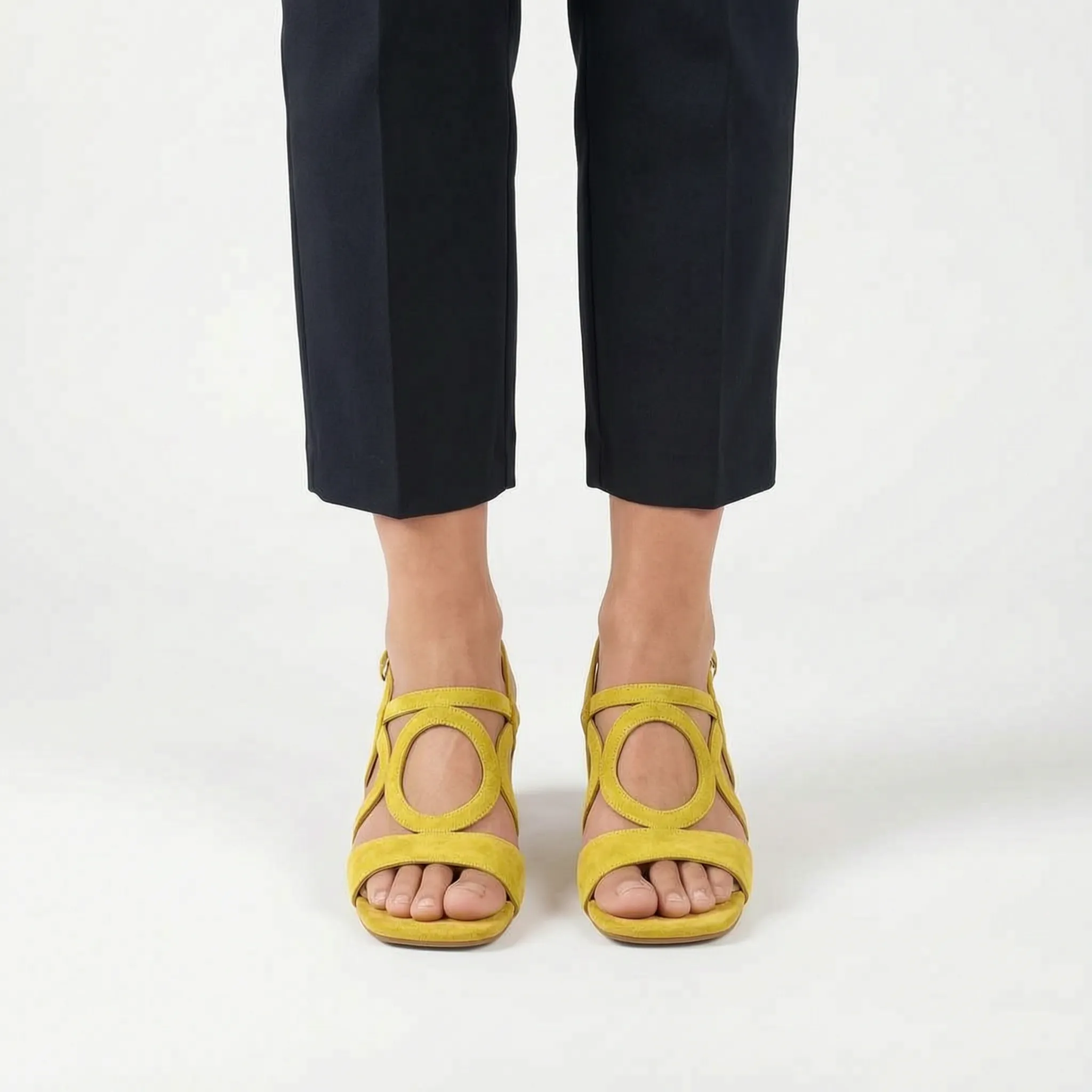 Ciroly  - Square Toe Block Heel Sandals Warm Weather Outings