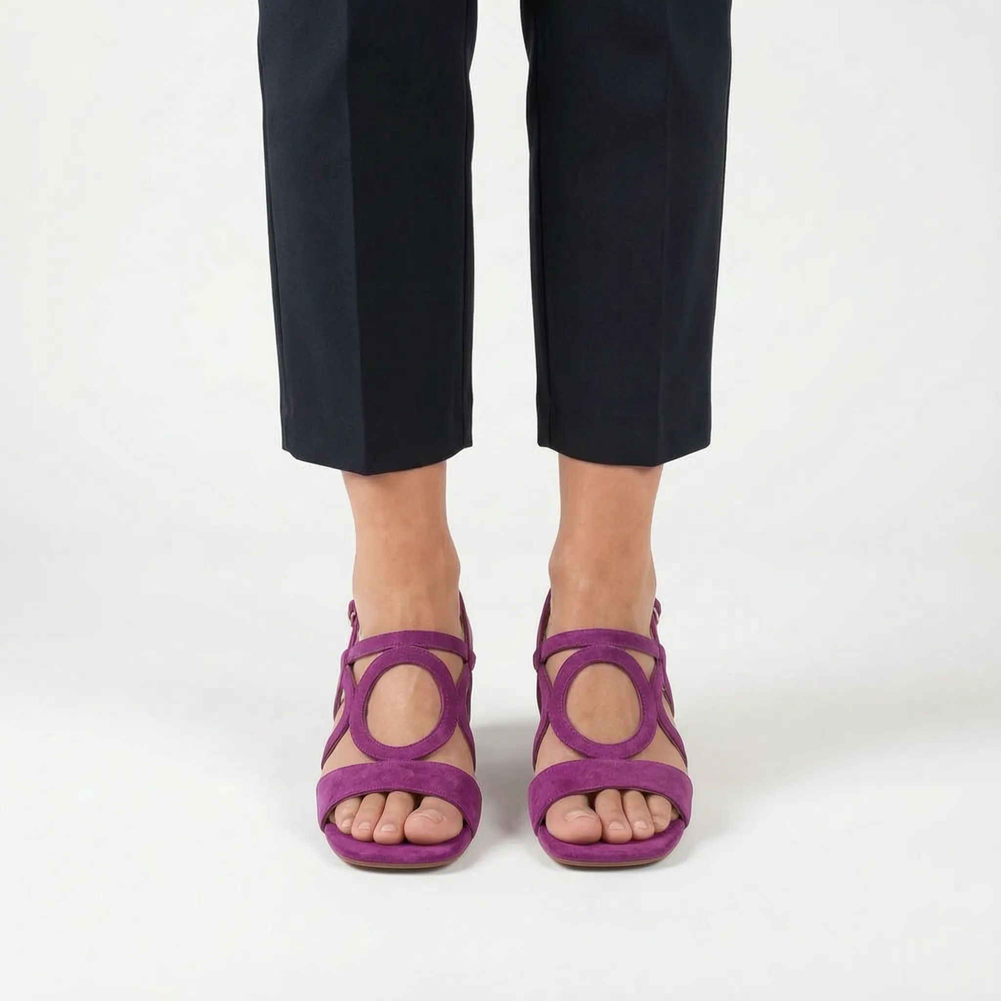Ciroly  - Square Toe Block Heel Sandals Warm Weather Outings