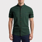 Corenza  - Short Sleeve Mandarin Collar Shirt Casual Office Wear
