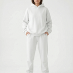 Coziya  - Minimalist Hooded Tracksuit Set Weekend Lounging