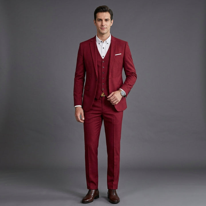 Men's Tailored Three-Piece Suit