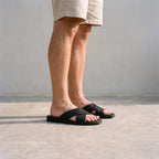 CrossWalk  - Men's Cross Strap Slide Sandals Summer Holidays
