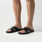 CrossWalk  - Men's Cross Strap Slide Sandals Summer Holidays