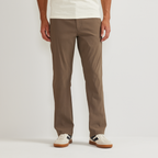 Men's straight leg chino trousers shown in multiple colours