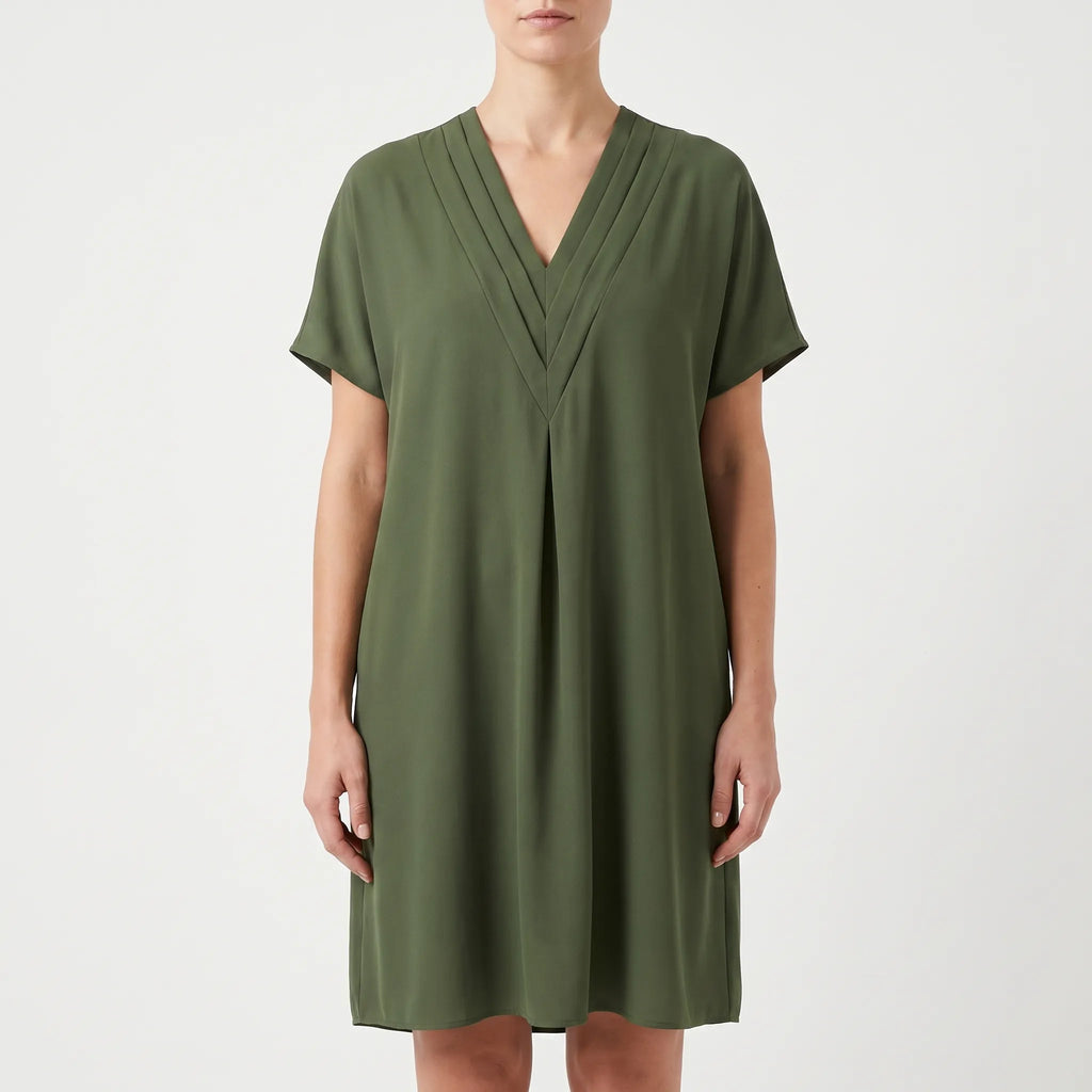 DrapeVibe  - V-Neck Batwing Cocktail Dress Evening Events