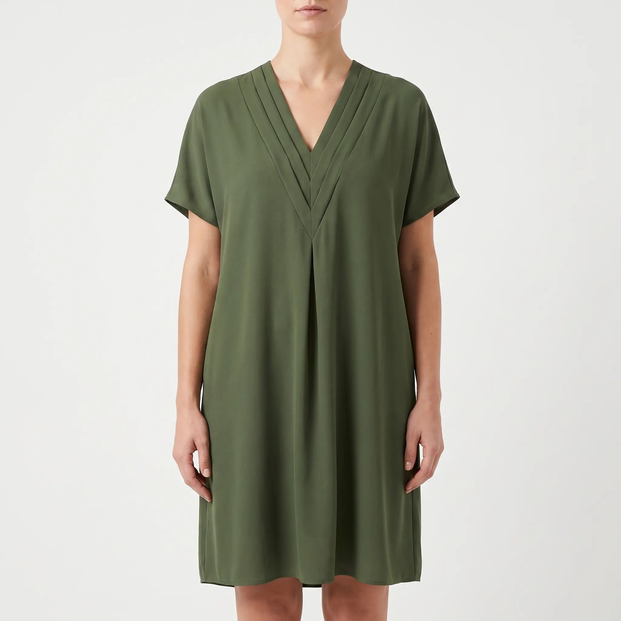 DrapeVibe  - V-Neck Batwing Cocktail Dress Evening Events