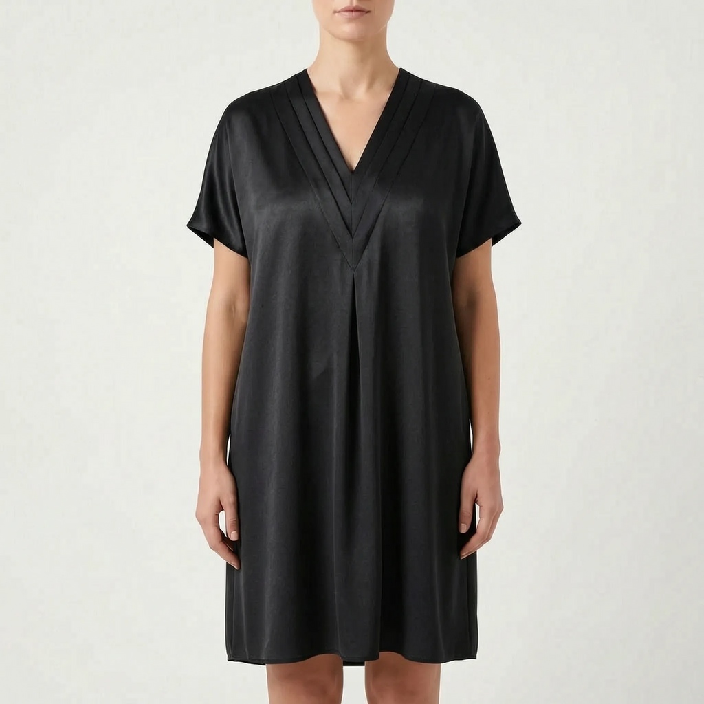 DrapeVibe  - V-Neck Batwing Cocktail Dress Evening Events