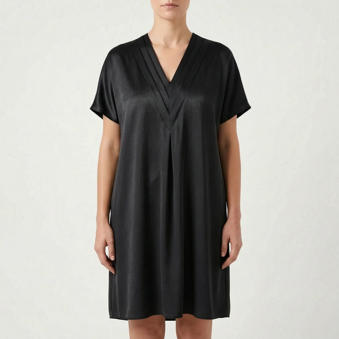 DrapeVibe  - V-Neck Batwing Cocktail Dress Evening Events