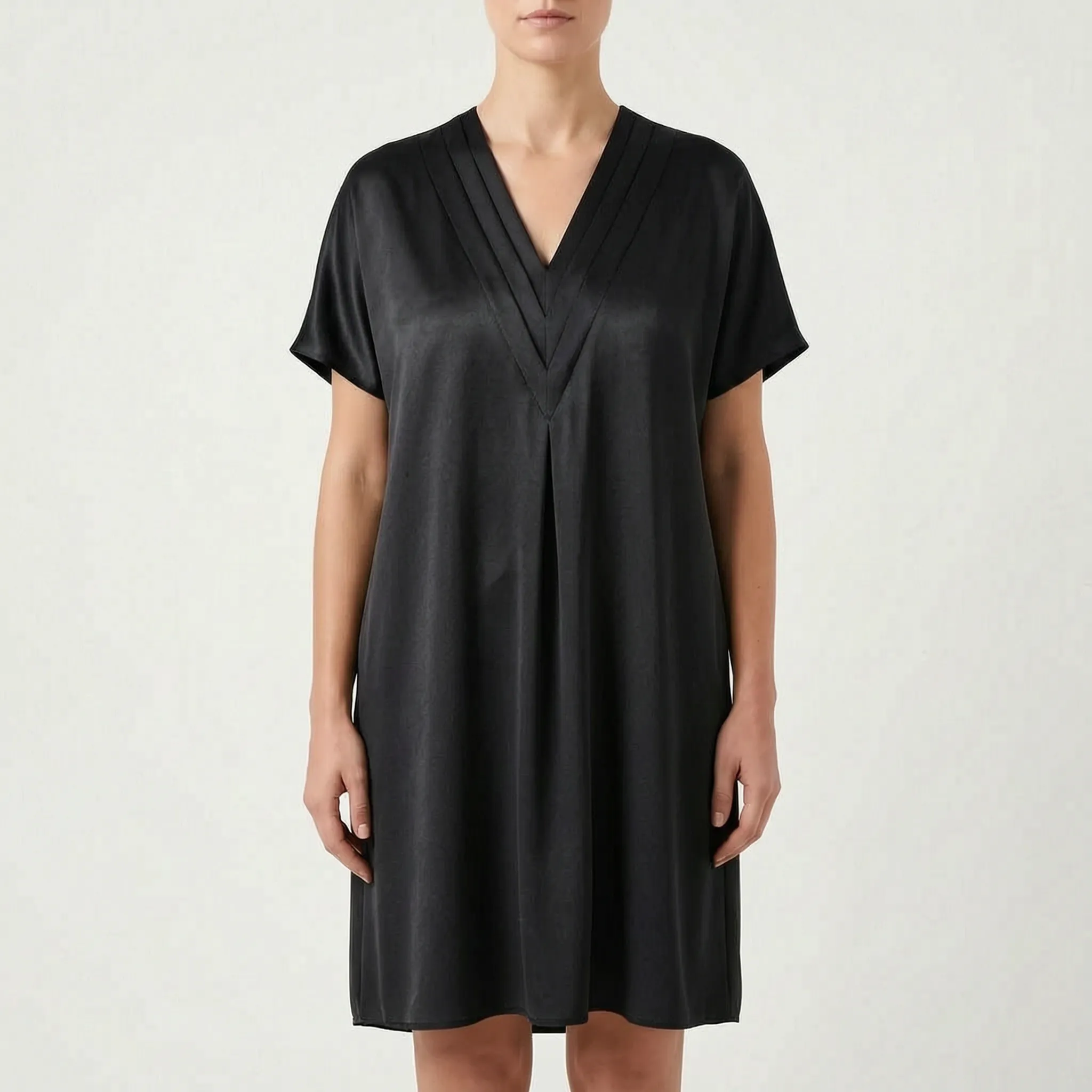 DrapeVibe  - V-Neck Batwing Cocktail Dress Evening Events