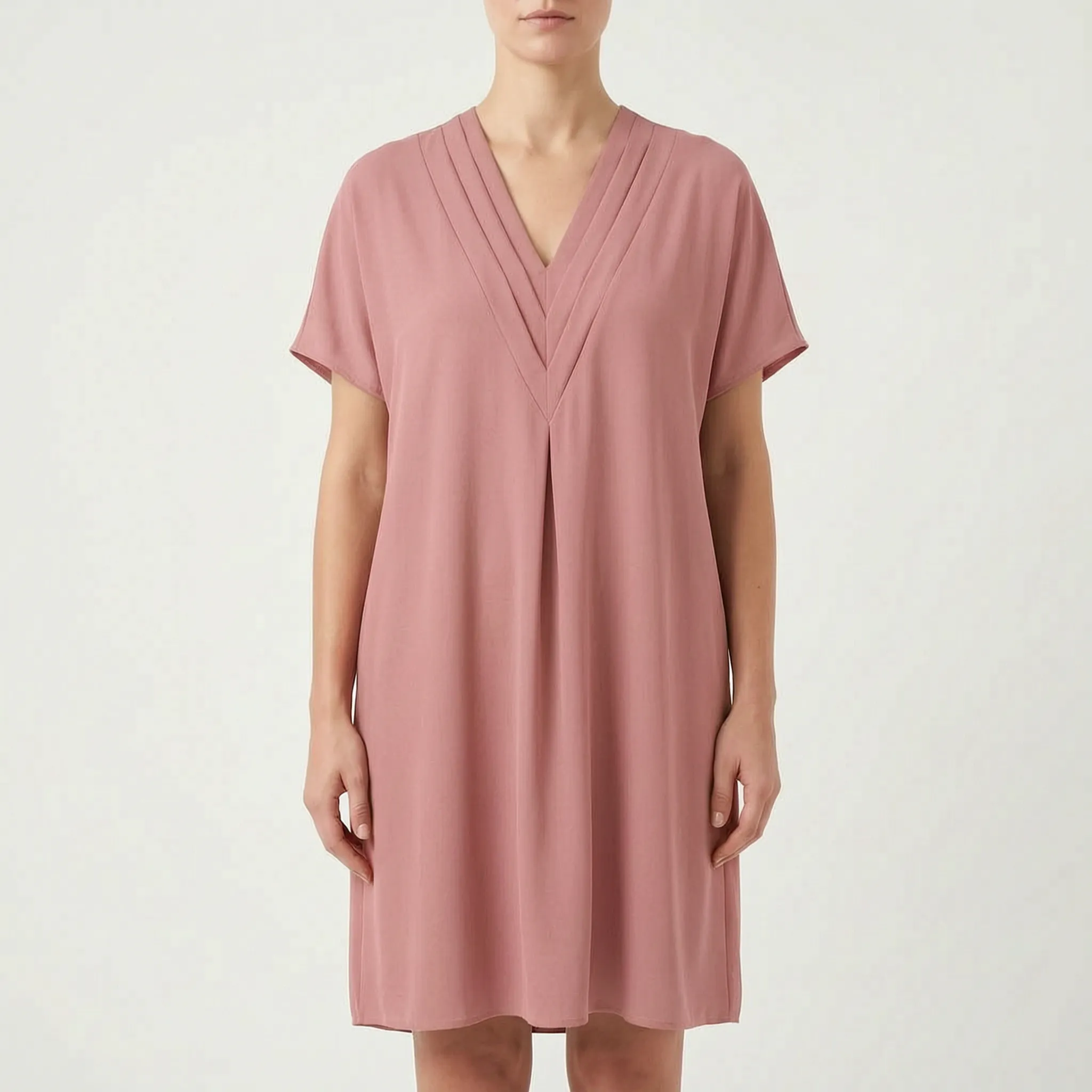 DrapeVibe  - V-Neck Batwing Cocktail Dress Evening Events