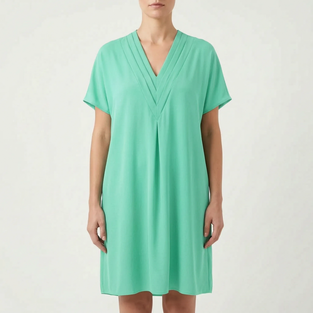 DrapeVibe  - V-Neck Batwing Cocktail Dress Evening Events