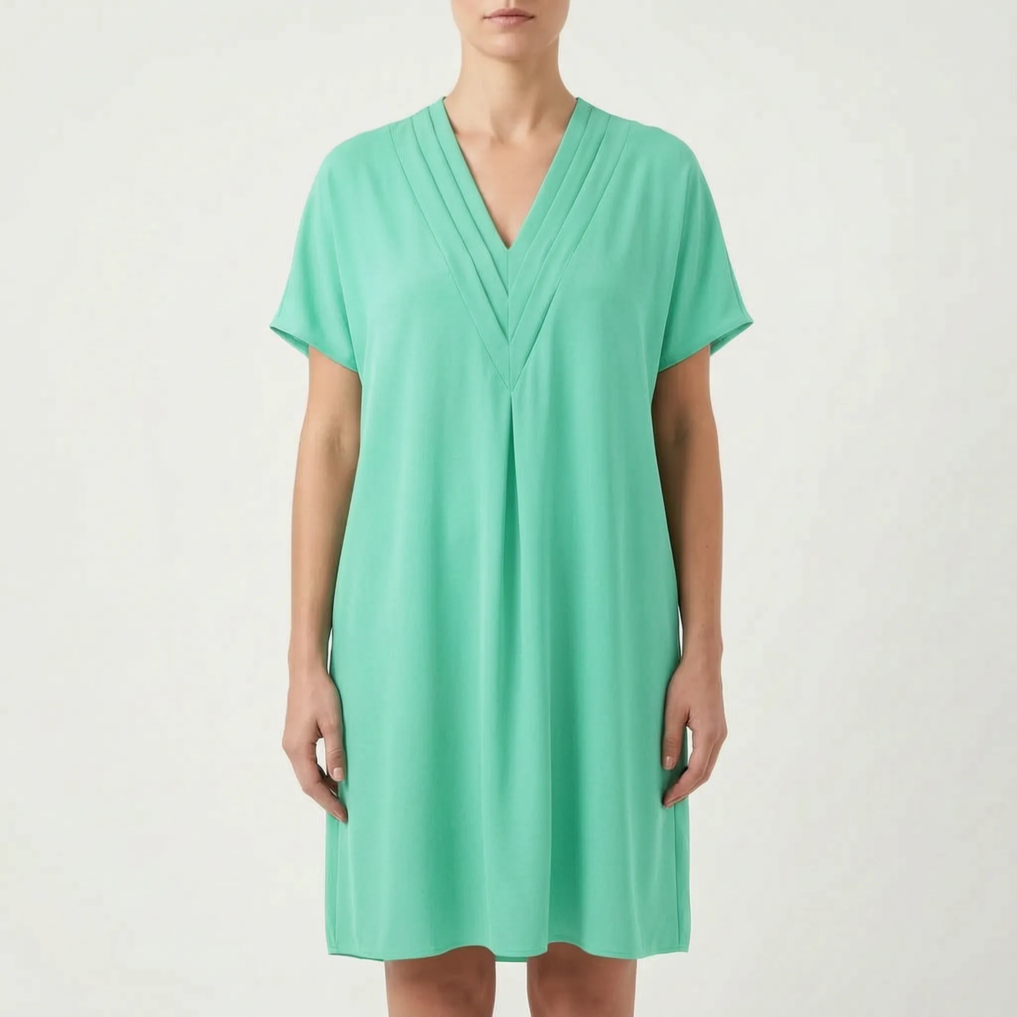 DrapeVibe  - V-Neck Batwing Cocktail Dress Evening Events