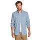 Men's checked long-sleeve shirt with button-down collar and chest pocket