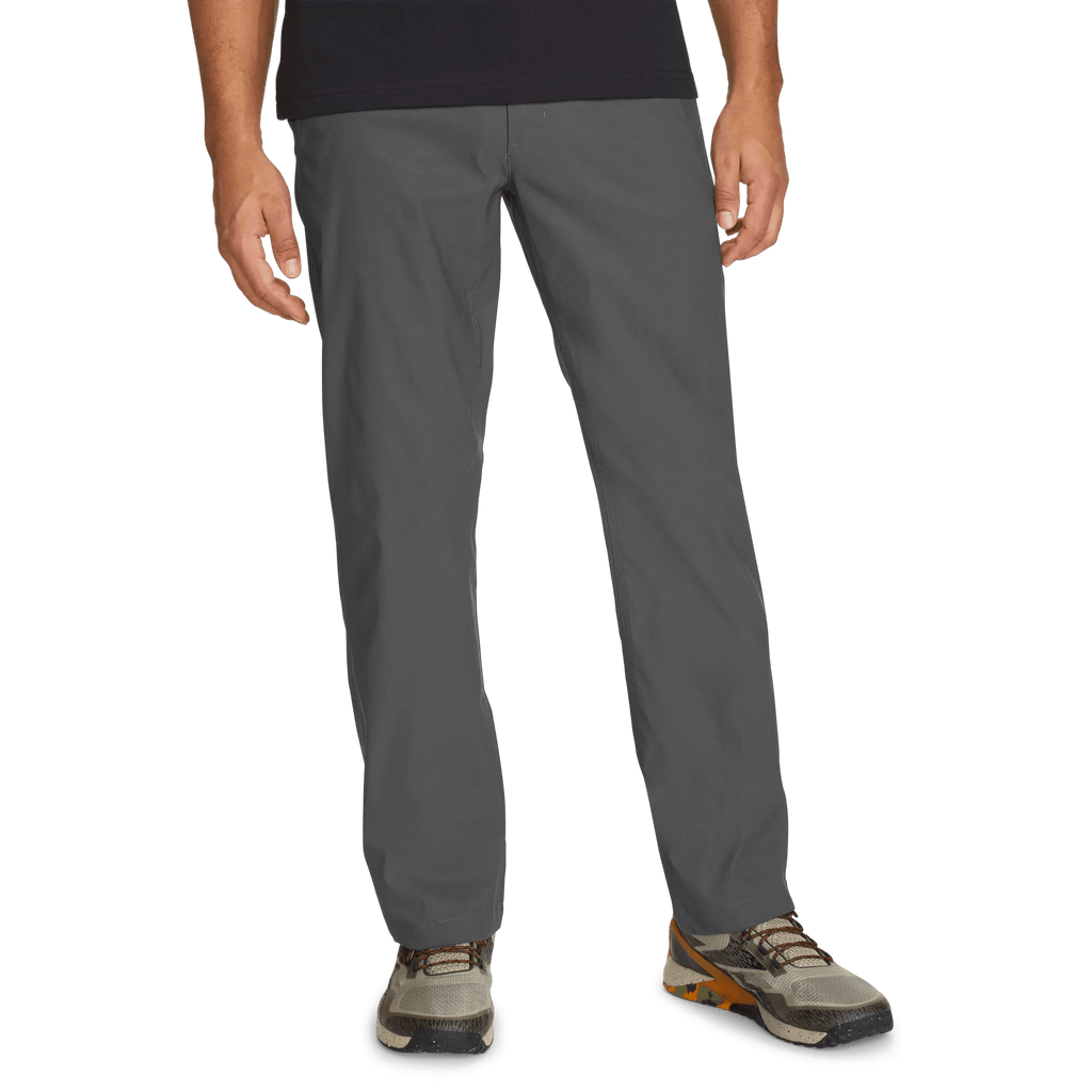 Men's straight leg chino trousers shown in multiple colours