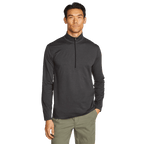 Men's long-sleeve mock neck half-zip sweatshirt