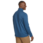 Men's long-sleeve mock neck half-zip sweatshirt